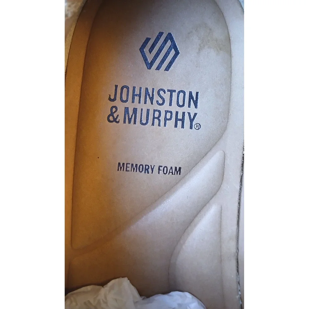 Johnston & Murphy Lewis Black Full Grain Leather Slip On Loafers Mens 8M 15-7965